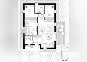 Дом 100м², 1-этажный, участок 4 сот.  