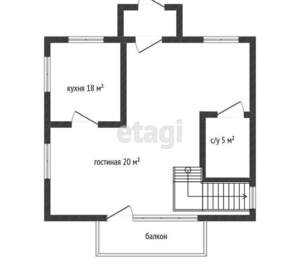 Дом 154м², 3-этажный, участок 7 сот.  