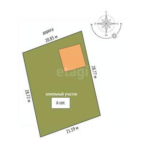 Дача 51м&sup2;, 1-этажный, участок 6 сот.  