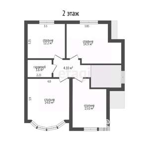 Дом 140м², 2-этажный, участок 4 сот.  