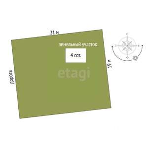 Дом 130м&sup2;, 2-этажный, участок 4 сот.  