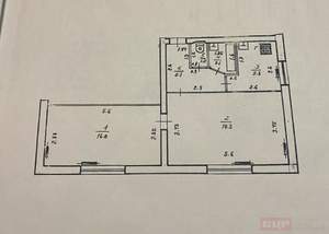 2-к квартира, на длительный срок, 49м2, 1/5 этаж