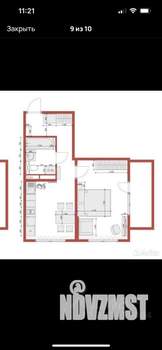 1-к квартира, на длительный срок, 41м2, 10/21 этаж