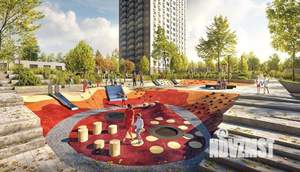 Студия квартира, на длительный срок, 25м2, 4/21 этаж