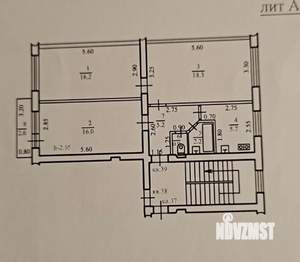 3-к квартира, на длительный срок, 82м2, 2/5 этаж