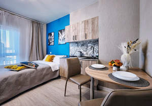 Студия квартира, на длительный срок, 24м2, 19/20 этаж