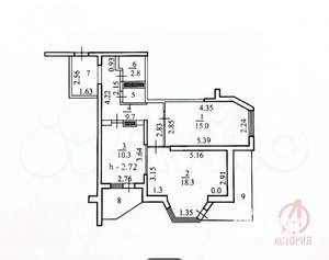 2-к квартира, на длительный срок, 62м2, 11/17 этаж