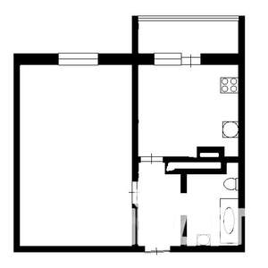 1-к квартира, на длительный срок, 40м2, 7/9 этаж