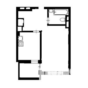 1-к квартира, на длительный срок, 38м2, 1/16 этаж