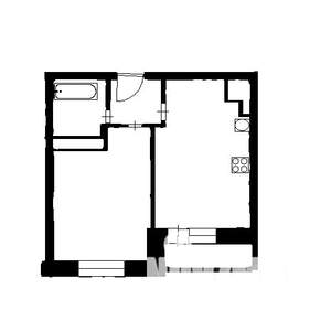 2-к квартира, на длительный срок, 42м2, 4/5 этаж