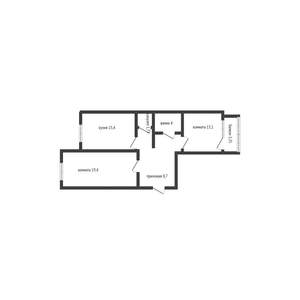 2-к квартира, на длительный срок, 65м2, 11/16 этаж