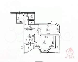 2-к квартира, на длительный срок, 62м2, 11/17 этаж