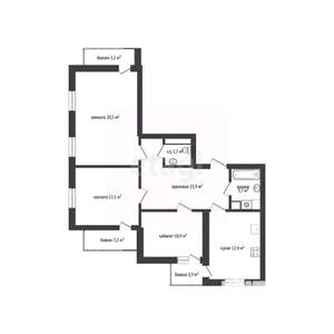 3-к квартира, на длительный срок, 79м2, 16/21 этаж