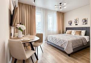 Студия квартира, на длительный срок, 25м2, 22/24 этаж