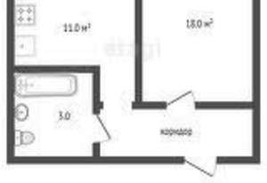 1-к квартира, вторичка, 35м2, 6/6 этаж