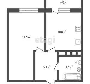 1-к квартира, вторичка, 37м2, 18/25 этаж