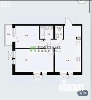 2-к квартира, вторичка, 62м2, 8/24 этаж