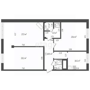 3-к квартира, вторичка, 108м2, 10/10 этаж