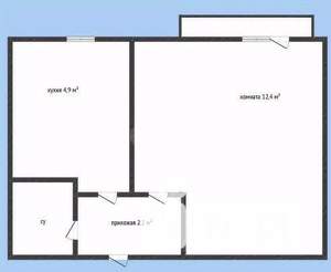 1-к квартира, вторичка, 22м2, 3/9 этаж