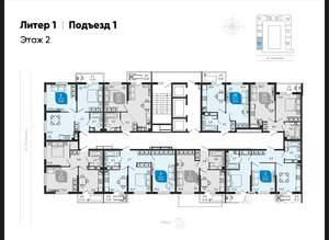 2-к квартира, вторичка, 49м2, 2/25 этаж