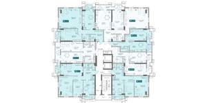 1-к квартира, вторичка, 54м2, 9/17 этаж