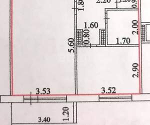 1-к квартира, вторичка, 40м2, 7/9 этаж