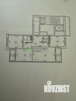 3-к квартира, вторичка, 91м2, 14/14 этаж