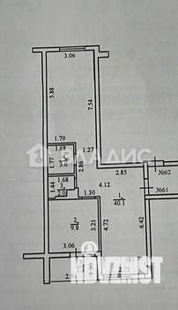 2-к квартира, вторичка, 58м2, 5/8 этаж