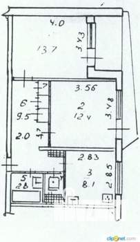 2-к квартира, вторичка, 49м2, 2/9 этаж