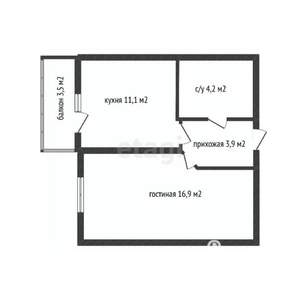 1-к квартира, вторичка, 36м2, 5/23 этаж
