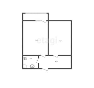 1-к квартира, вторичка, 29м2, 8/24 этаж