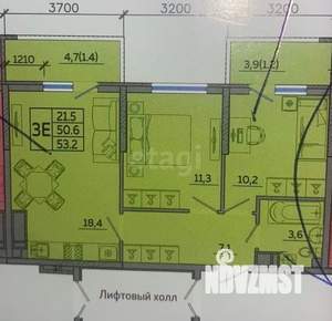 2-к квартира, вторичка, 59м2, 8/23 этаж
