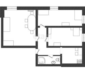 3-к квартира, вторичка, 71м2, 4/4 этаж
