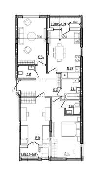 3-к квартира, вторичка, 87м2, 1/9 этаж