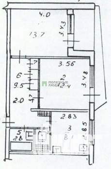 2-к квартира, вторичка, 48м2, 8/9 этаж
