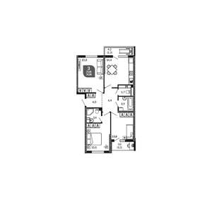 3-к квартира, вторичка, 76м2, 21/23 этаж