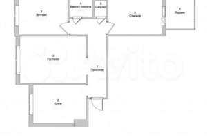 3-к квартира, вторичка, 63м2, 3/9 этаж