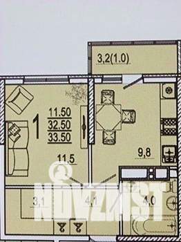 1-к квартира, вторичка, 35м2, 17/24 этаж