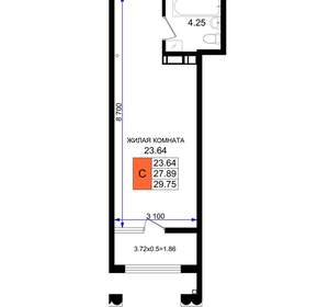 Студия квартира, вторичка, 30м2, 6/8 этаж