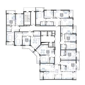 1-к квартира, вторичка, 41м2, 22/24 этаж