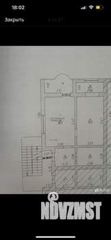 2-к квартира, вторичка, 55м2, 3/3 этаж