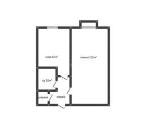 1-к квартира, вторичка, 22м2, 8/9 этаж