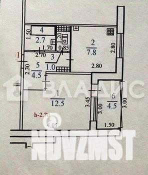 1-к квартира, вторичка, 29м2, 1/10 этаж