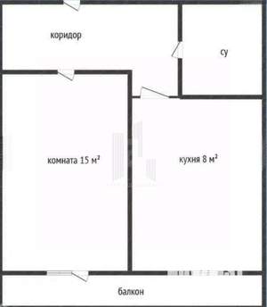 1-к квартира, вторичка, 36м2, 6/6 этаж