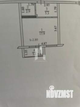 Студия квартира, вторичка, 30м2, 8/25 этаж