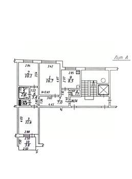 3-к квартира, вторичка, 62м2, 9/10 этаж
