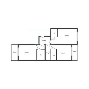 2-к квартира, вторичка, 61м2, 13/16 этаж