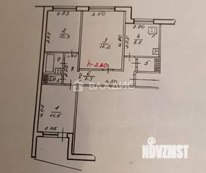 3-к квартира, вторичка, 66м2, 9/9 этаж