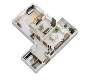 2-к квартира, вторичка, 59м2, 10/17 этаж