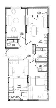 3-к квартира, вторичка, 86м2, 4/9 этаж